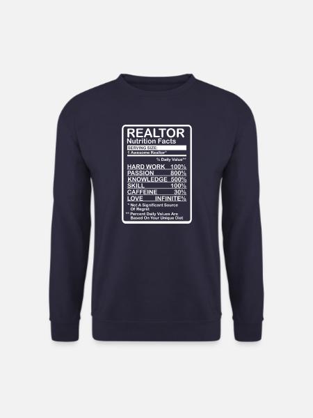 Broker Nutritional Information - Unisex Sweatshirt - navy