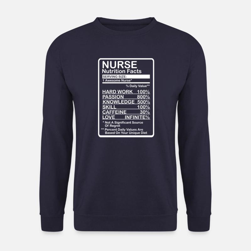 Nurse Nutritional Information - Unisex Sweatshirt - navy
