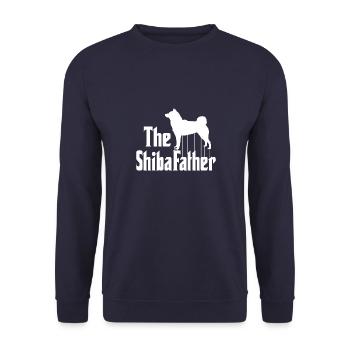 Drôle de Shiba Inu Master Parodie Akita Inu - Sweat-shirt Unisexe - marine - Devant - Alina (178cm) & Michal (187cm)