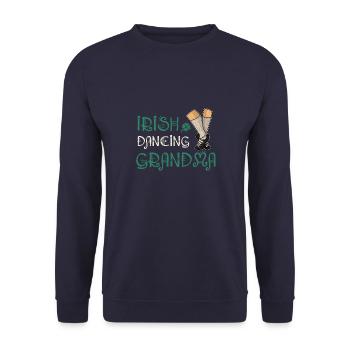 Irland irish Dance Tanzschule Schuhe Spruch - Unisex Pullover - Navy - Vorne - Alina (178cm) & Michal (187cm)