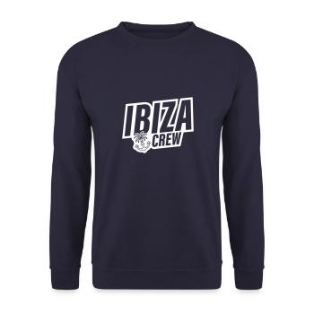 Ibiza Crew Anchor Palm Tree Heart Love - Unisex Sweatshirt - navy - Front - Alina (178cm) & Michal (187cm)