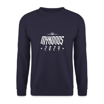 Mykonos 2024 - Unisex Pullover - Navy - Vorne - Alina (178cm) & Michal (187cm)