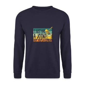 Physiotherapist for hip surgery Warrior Awar - Unisex Sweatshirt - navy - Front - Alina (178cm) & Michal (187cm)