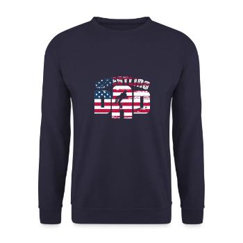 Wrestling Wresteler Ringen Kampfsport Spruch - Unisex Pullover - Navy - Vorne - Alina (178cm) & Michal (187cm)