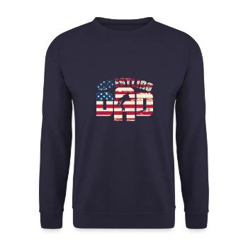 Wrestling Wresteler Ringen Kampfsport Spruch - Unisex Pullover - Navy - Vorne - Alina (178cm) & Michal (187cm)