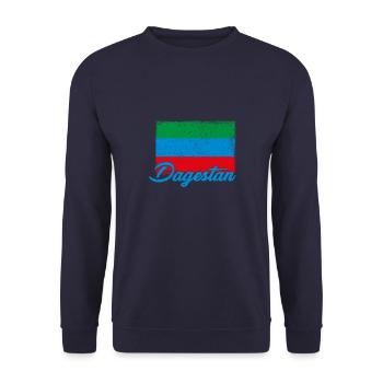 Dagestanisch Flagge Dagestan Adler Urlaub - Unisex Pullover - Navy - Vorne - Alina (178cm) & Michal (187cm)