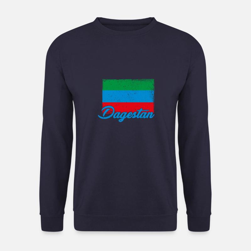 Dagestanisch Flagge Dagestan Adler Urlaub - Unisex Pullover - Navy