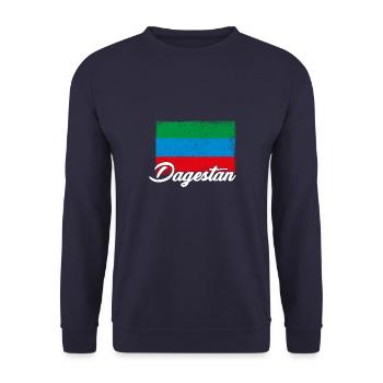 Dagestanisch Flagge Dagestan Adler Urlaub - Unisex Pullover - Navy - Vorne - Alina (178cm) & Michal (187cm)