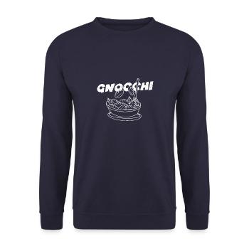 Chefkoch Pasta Gnocchi Italien pasta Gericht - Unisex Pullover - Navy - Vorne - Alina (178cm) & Michal (187cm)
