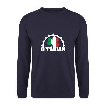 Italien Italienere Hjem Origin Gave - Unisex sweater - marineblå - Foran - Alina (178cm) & Michal (187cm)
