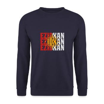 Yeziden Jesiden Ethnisch Irak Mesopotamien - Unisex Pullover - Navy - Vorne - Alina (178cm) & Michal (187cm)