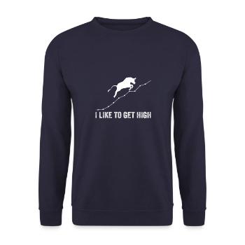 Pet Parents LifestyleHedgehog Mama Hedgehog - Unisex Sweatshirt - navy - Front - Alina (178cm) & Michal (187cm)