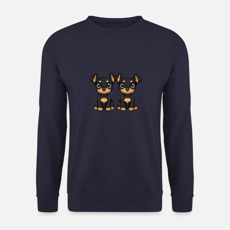 Doberman Dog Comic - Unisex Sweatshirt - navy