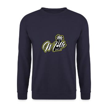 Malle 2024 Palma de Majorque - Sweat-shirt Unisexe - marine - Devant - Alina (178cm) & Michal (187cm)