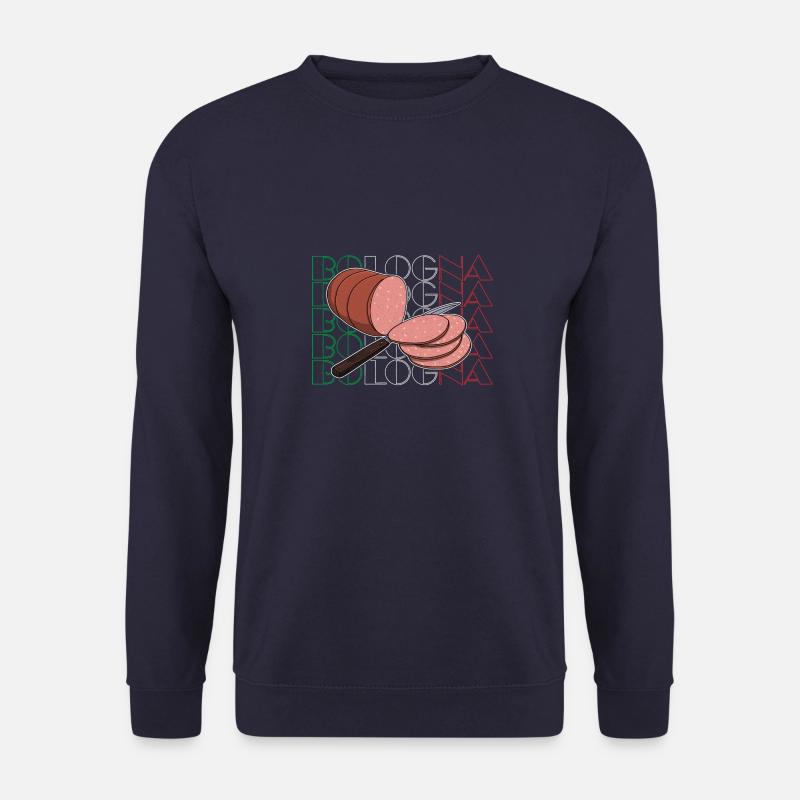Italienische Hausgemacht Bologna Wurst Essen - Unisex Pullover - Navy