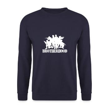 Soldats Combat militaire Bundeswehr Camaraderie - Sweat-shirt Unisexe - marine - Devant - Alina (178cm) & Michal (187cm)