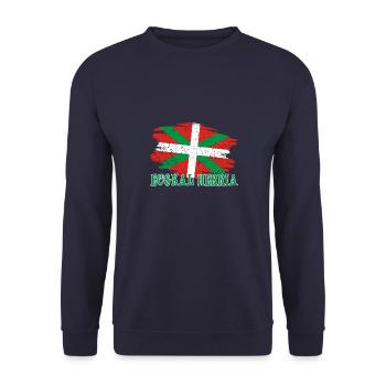 Baskenland Basco Spanien Euskal Herria Euzkadi - Unisex Pullover - Navy - Vorne - Alina (178cm) & Michal (187cm)