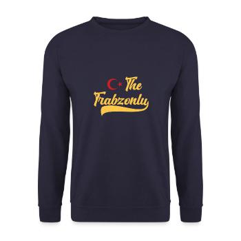 Trabzon Urlaub Türkei Trabzonlu Memleket - Unisex Pullover - Navy - Vorne - Alina (178cm) & Michal (187cm)