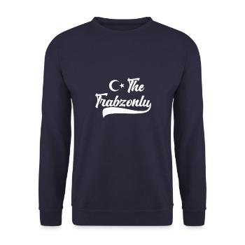 Trabzon Urlaub Türkei Trabzonlu Memleket - Unisex Pullover - Navy - Vorne - Alina (178cm) & Michal (187cm)