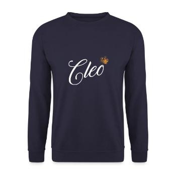 Cleo Name pour Femme Enfant Tout-petit - Cleo Custom - Sweat-shirt Unisexe - marine - Devant - Alina (178cm) & Michal (187cm)