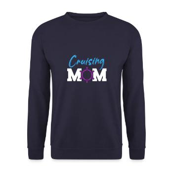 Kreuzfahrt Kreuzfahrtschiff Cruise Vintage Cruiser - Unisex Pullover - Navy - Vorne - Alina (178cm) & Michal (187cm)