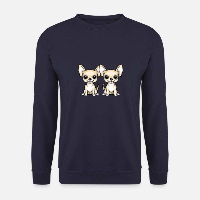 Chihuahua Hund Comic - Unisex Pullover - Navy