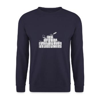 Maurer Geschenkkdeen Pocket - Unisex Pullover - Navy - Vorne - Alina (178cm) & Michal (187cm)