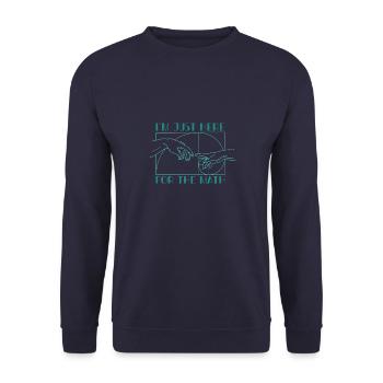 Nombres de Fibonacci Géométrie Professeur de mathématiques - Sweat-shirt Unisexe - marine - Devant - Alina (178cm) & Michal (187cm)