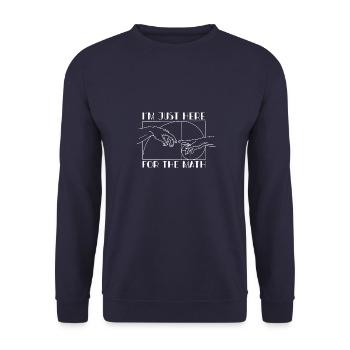 Nombres de Fibonacci Géométrie Professeur de mathématiques - Sweat-shirt Unisexe - marine - Devant - Alina (178cm) & Michal (187cm)