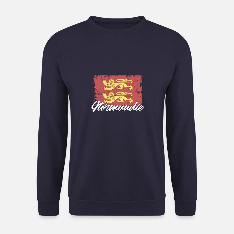 Normannisch Nordwesteuropa Normandie Region - Unisex Pullover - Navy