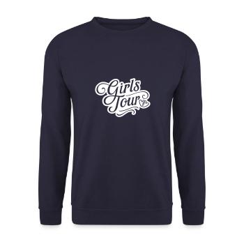 Girls Tour - Unisex Pullover - Navy - Vorne - Alina (178cm) & Michal (187cm)
