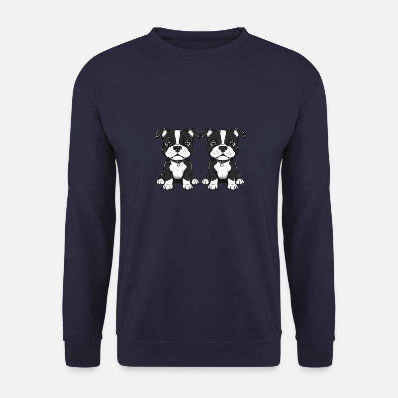 Pit Terrier Dog Comic - Unisex Sweatshirt - navy