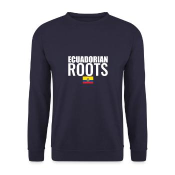 Racines équatoriennes Drapeau équatorien - Sweat-shirt Unisexe - marine - Devant - Alina (178cm) & Michal (187cm)