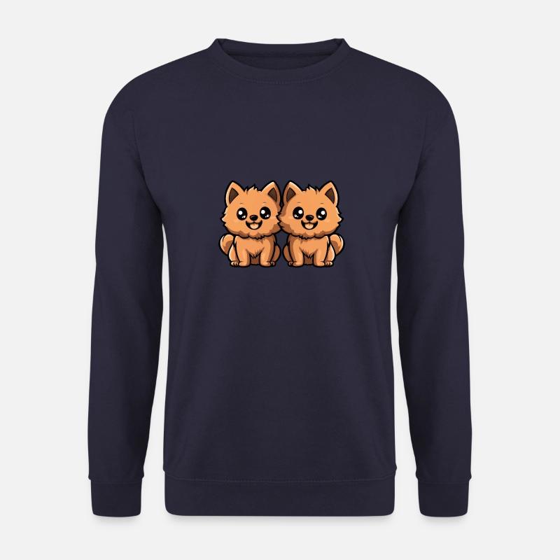 Pomeranian Dog Comic Pomeranian - Unisex Sweatshirt - navy