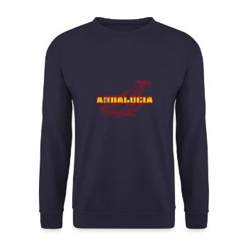 Jamon Spanische Küche Schweinefleisch Schinken - Unisex Pullover - Navy - Vorne - Alina (178cm) & Michal (187cm)