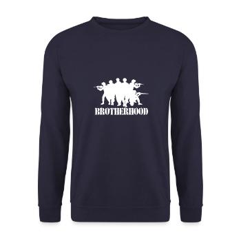 Bundeswehr Soldier Warrior Brotherhood AGA Soldats - Sweat-shirt Unisexe - marine - Devant - Alina (178cm) & Michal (187cm)