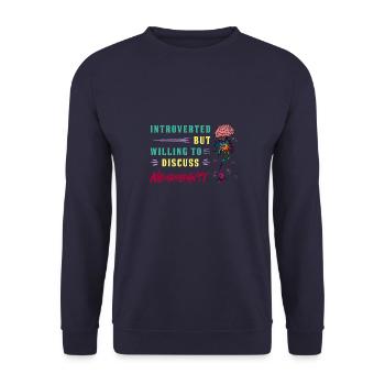 Neurologie Wissenschaft Medizin Student Arzt - Unisex Pullover - Navy - Vorne - Alina (178cm) & Michal (187cm)