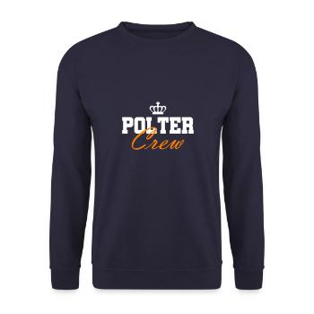 Polter Crew Engagement Wedding - Unisex Sweatshirt - navy - Front - Alina (178cm) & Michal (187cm)