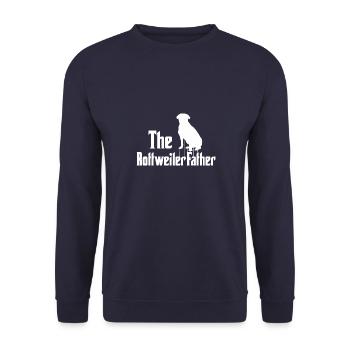 Funny Rottweiler Owner Parody Rottweiler - Unisex Sweatshirt - navy - Front - Alina (178cm) & Michal (187cm)