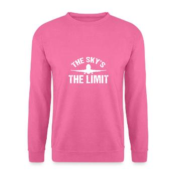 Flugzeug Airplane Vintage Luftfahrt Sprüche - Unisex Pullover - Pink - Vorne