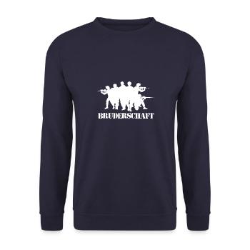 Bundeswehrsoldat Panzergrenadier AGA Soldat BW - Unisex Pullover - Navy - Vorne - Alina (178cm) & Michal (187cm)