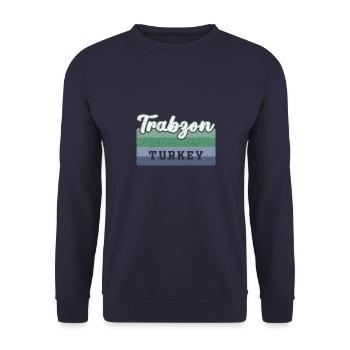 Türkei Trabzon Göktürk Deutschtürken Urlaub - Unisex Pullover - Navy - Vorne - Alina (178cm) & Michal (187cm)