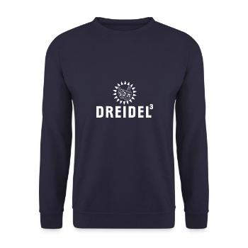 Dreydl Jiddisch Spiel Chanukka Juden Judentum - Unisex Pullover - Navy - Vorne - Alina (178cm) & Michal (187cm)