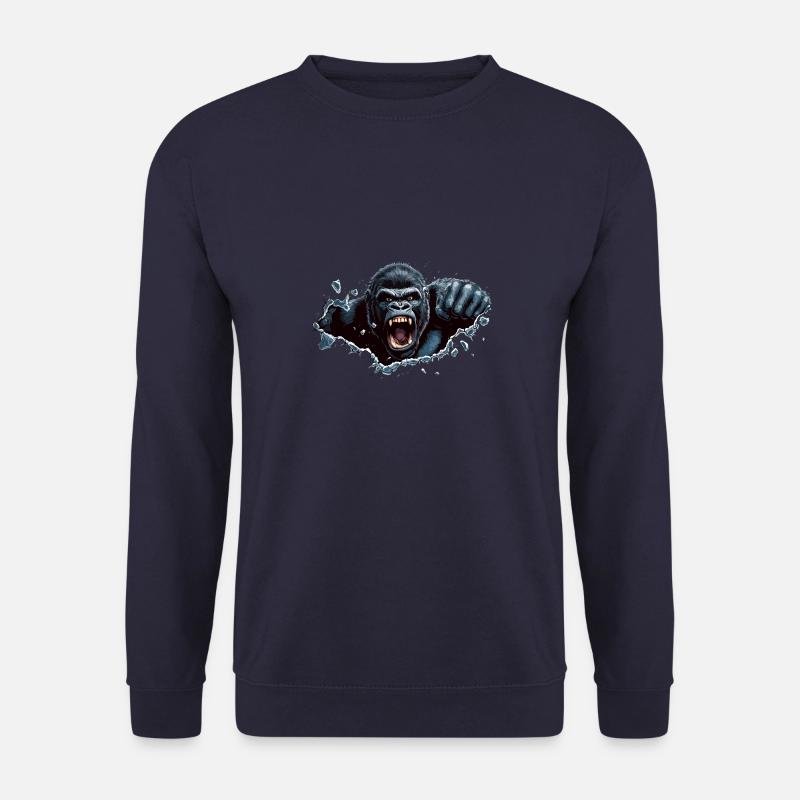 Gorilla Beast Strike - Unisex Sweatshirt - navy