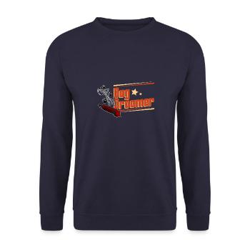 Hundepflege Schneiden Grooming Hunde Hundehalter - Unisex Pullover - Navy - Vorne - Alina (178cm) & Michal (187cm)