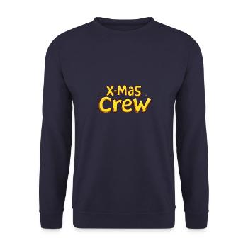 L’équipe de Noël de X-Mas Crew - Sweat-shirt Unisexe - marine - Devant - Alina (178cm) & Michal (187cm)