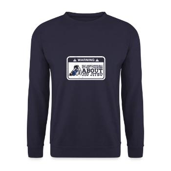 Jiu-Jitsu brésilien BJJ Sports Filles - Sweat-shirt Unisexe - marine - Devant - Alina (178cm) & Michal (187cm)