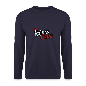 Noël de l’équipage de Noël - Sweat-shirt Unisexe - marine - Devant - Alina (178cm) & Michal (187cm)