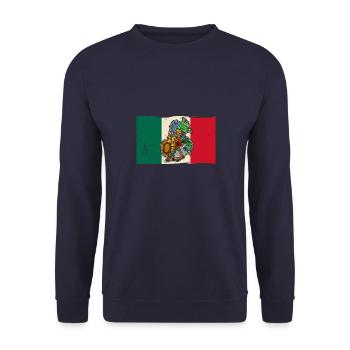Huitzilopochtli Mythologie aztèque Culture mexicaine - Sweat-shirt Unisexe - marine - Devant - Alina (178cm) & Michal (187cm)