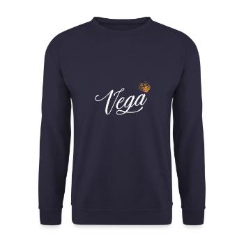 Vega Nom pour Femme Enfants Tout-petits - Vega Nom de famille - Sweat-shirt Unisexe - marine - Devant - Alina (178cm) & Michal (187cm)